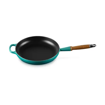 Le Creuset Signature frying pan wooden handle 28 cm - Bleu Riviera - Le Creuset