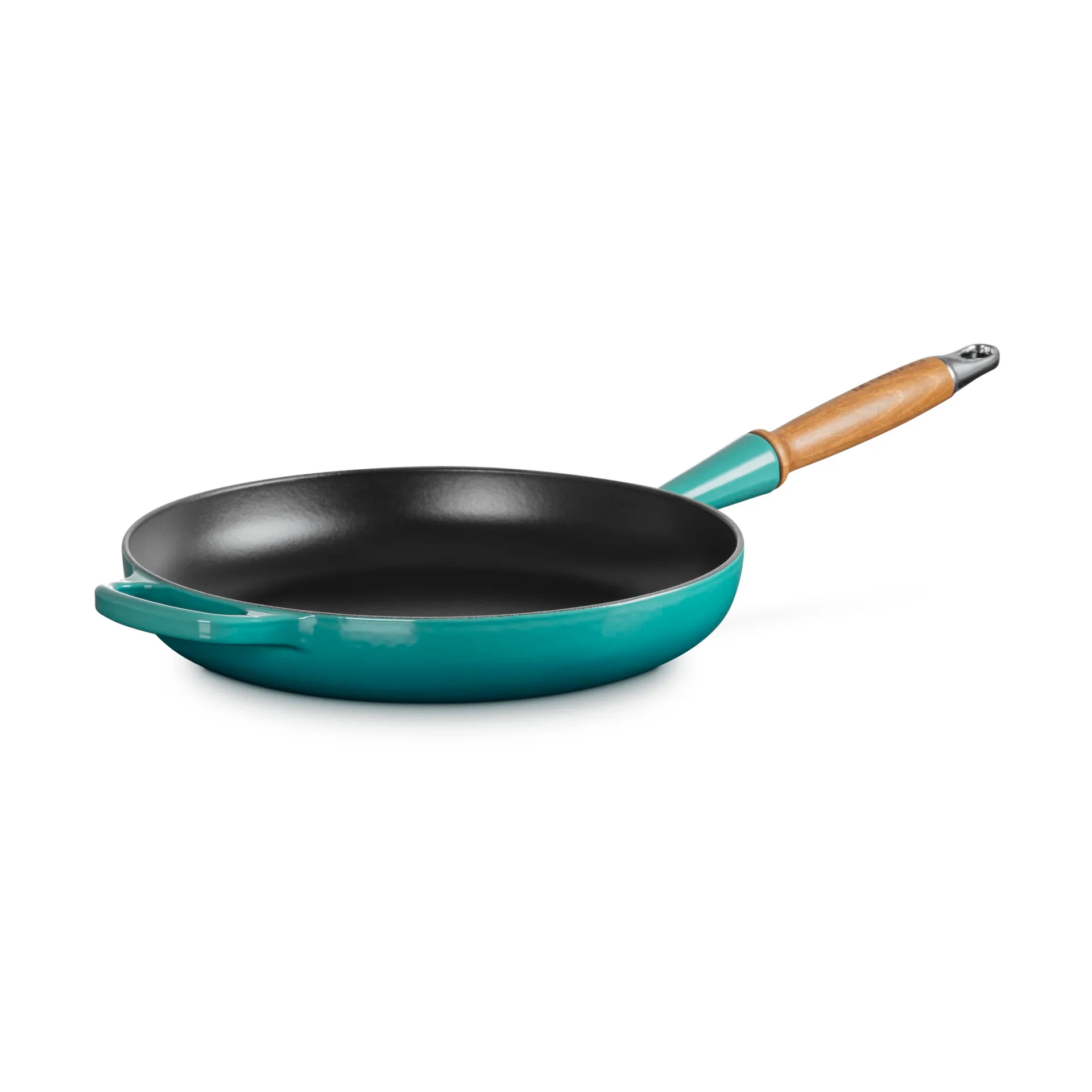 Le Creuset Signature frying pan wooden handle 28 cm, Bleu Riviera Le Creuset
