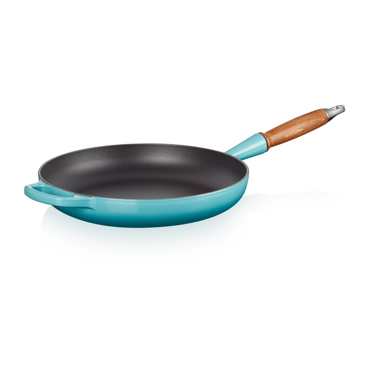 Le Creuset Signature frying pan wooden handle 28 cm Caribbean