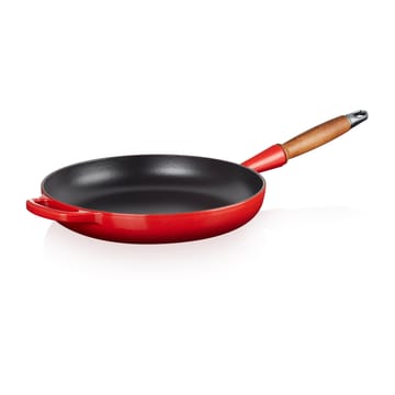 Le Creuset Signature frying pan wooden handle 28 cm - Cerise - Le Creuset