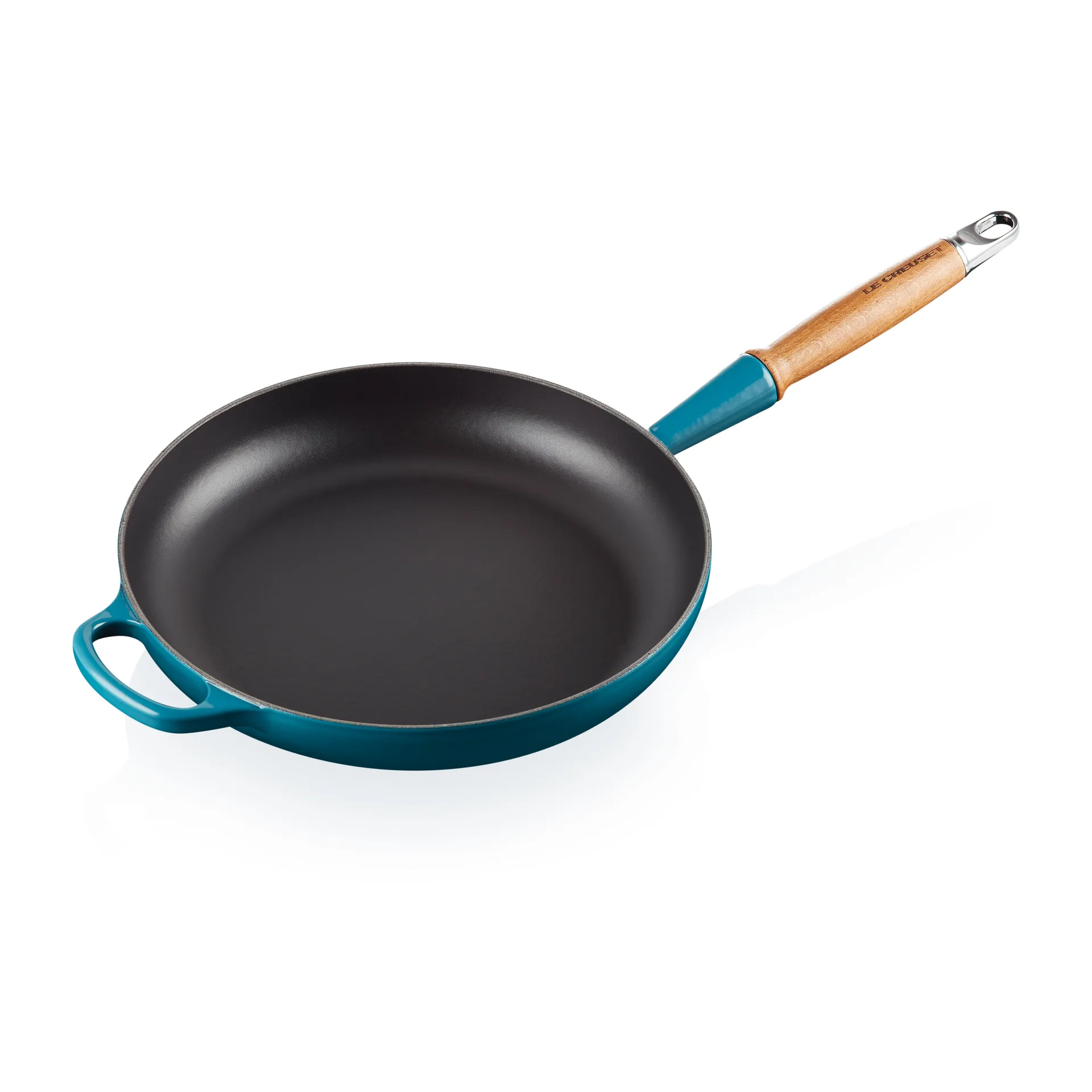 Le Creuset Signature frying pan wooden handle 28 cm, Deep Teal Le Creuset