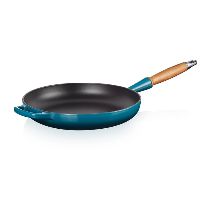 Le Creuset Signature frying pan wooden handle 28 cm - Deep Teal - Le Creuset