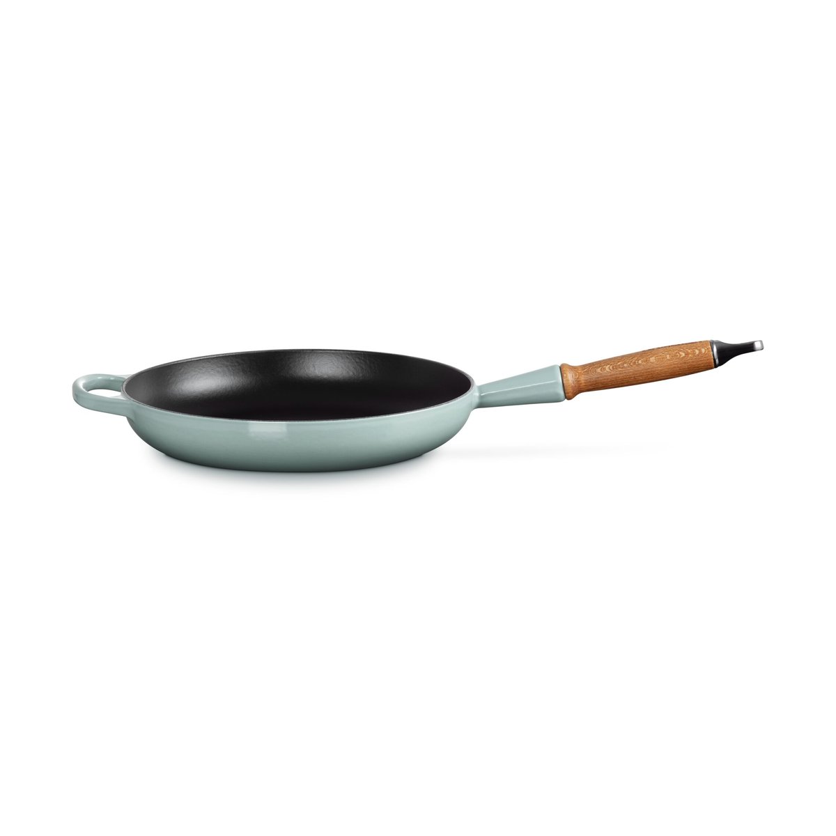 Le Creuset Signature frying pan wooden handle 28 cm Sea Salt