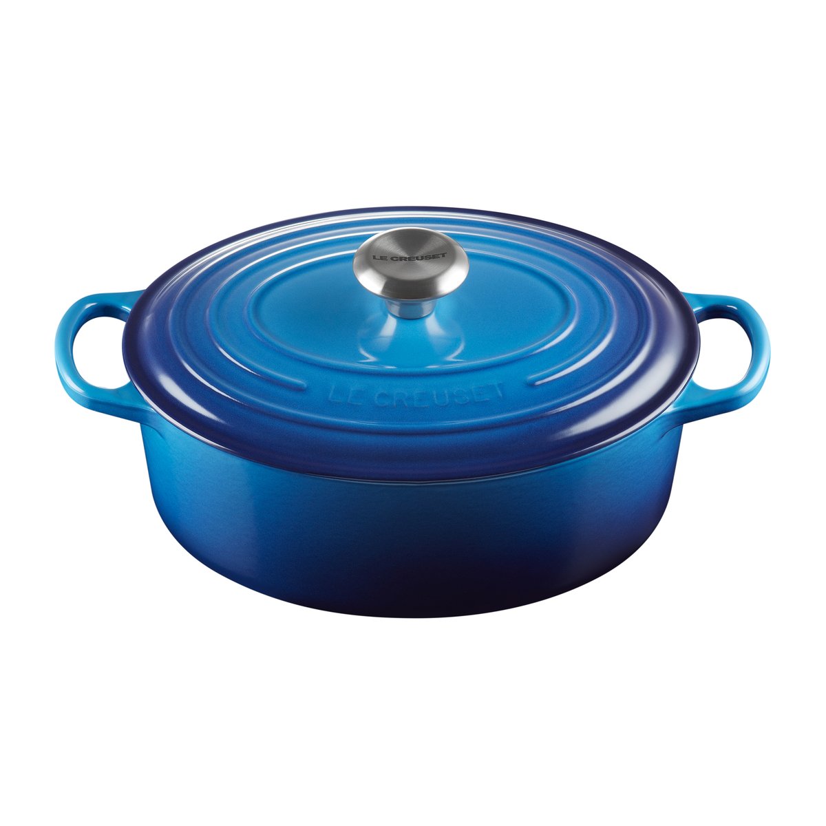 Le Creuset Signature oval casserole 4.1 l Azure blue