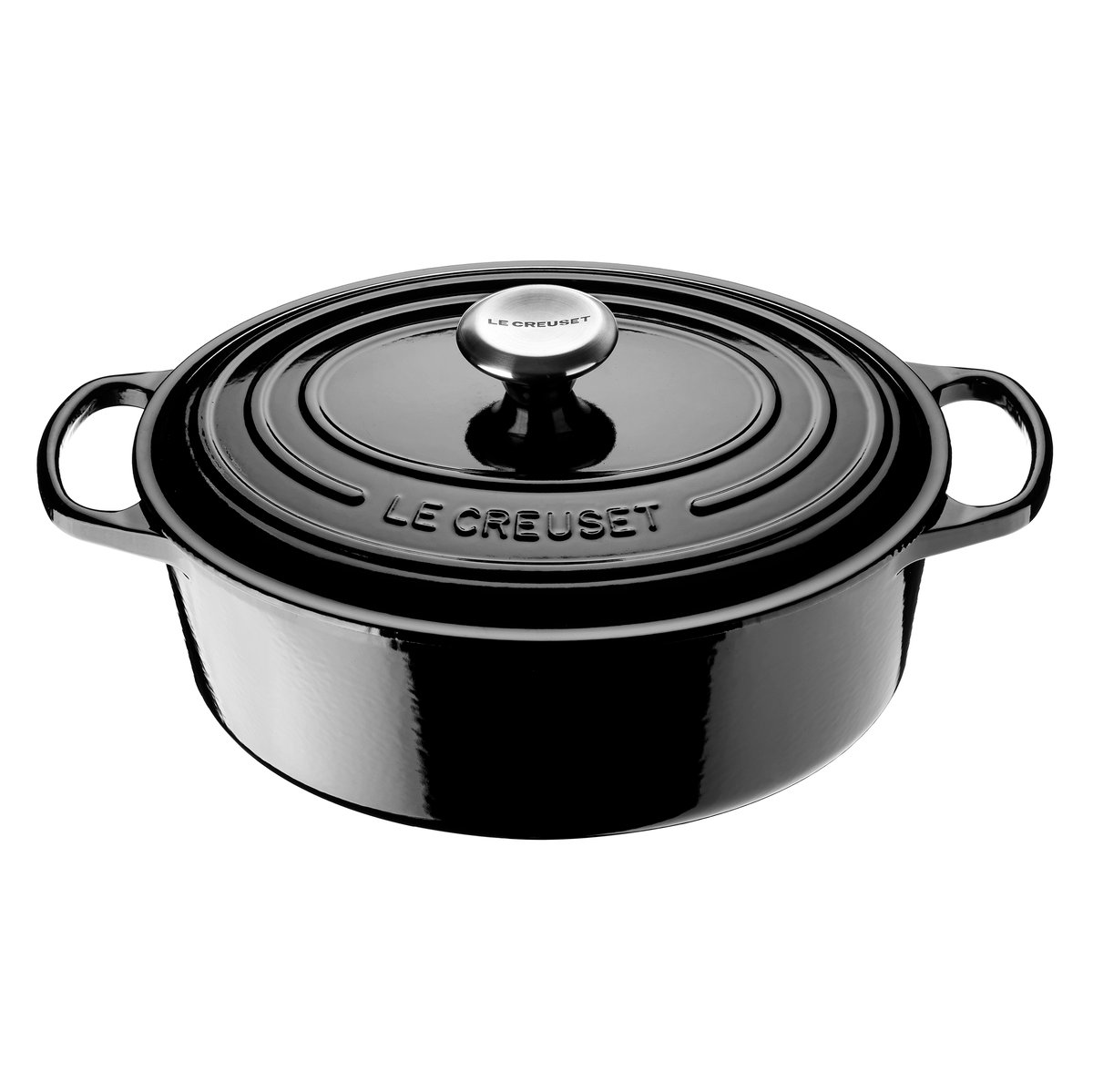 Le Creuset Signature oval casserole 4.1 l Black | Scandinavian Design | Cooking pots & Casserole dishes | Black