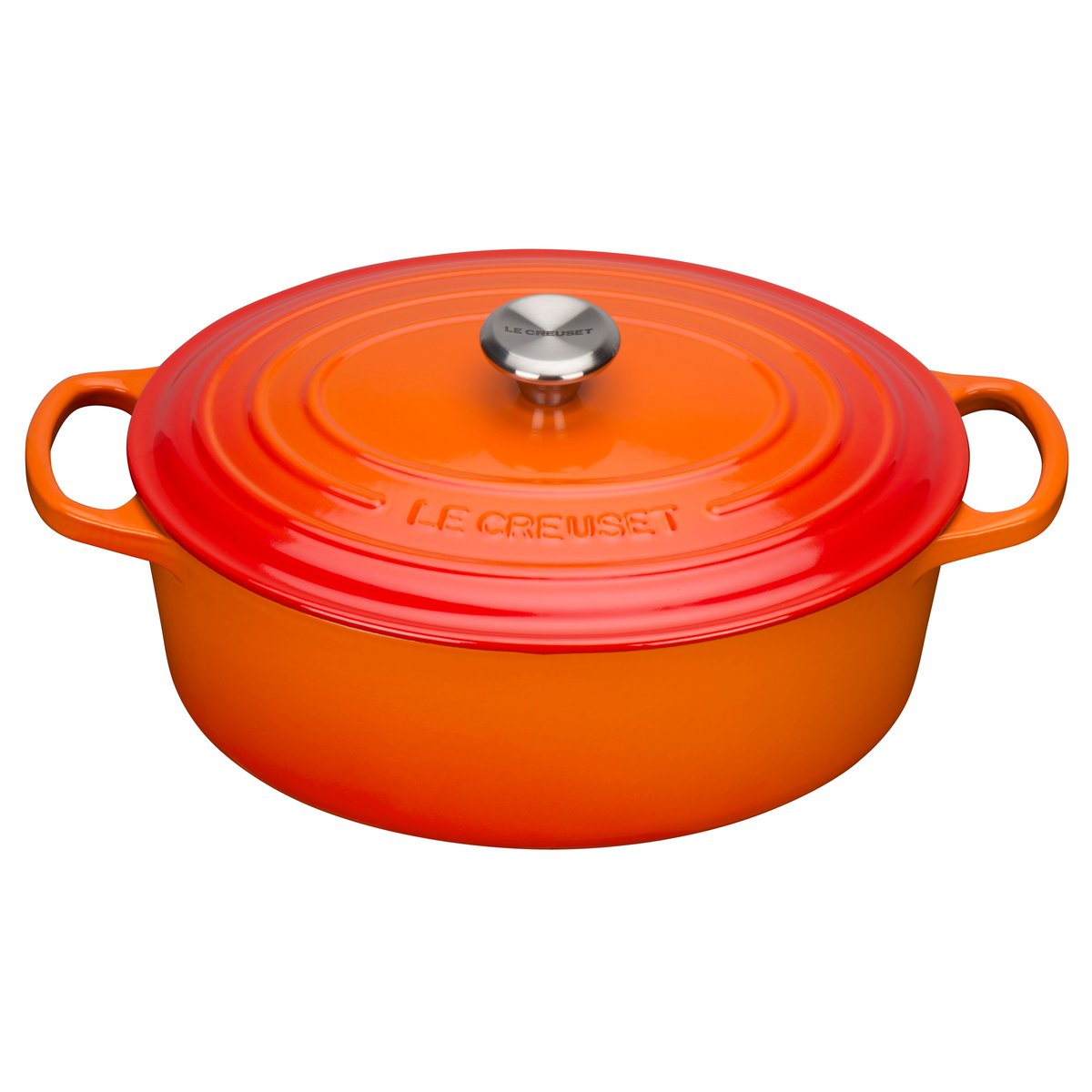 Le Creuset Signature oval casserole 4.1 l Volcanic | Scandinavian Design | Cooking pots & Casserole dishes | Orange