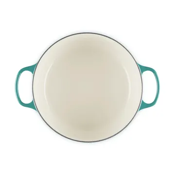 Le Creuset Signature oval casserole 6.3 l - Bleu Riviera - Le Creuset