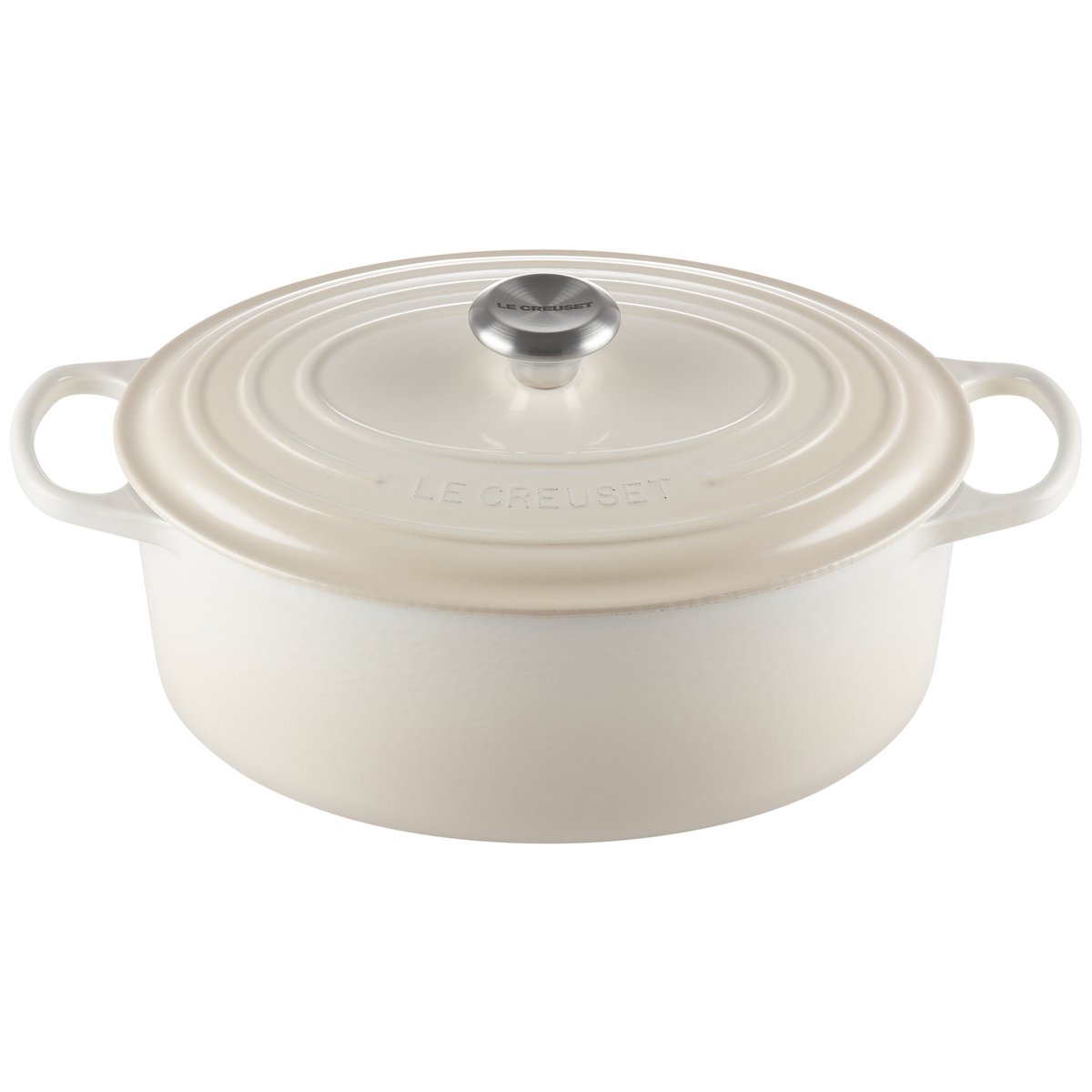 Le Creuset Signature oval casserole 6.3 l Meringue | Scandinavian Design | Cooking pots & Casserole dishes | Beige