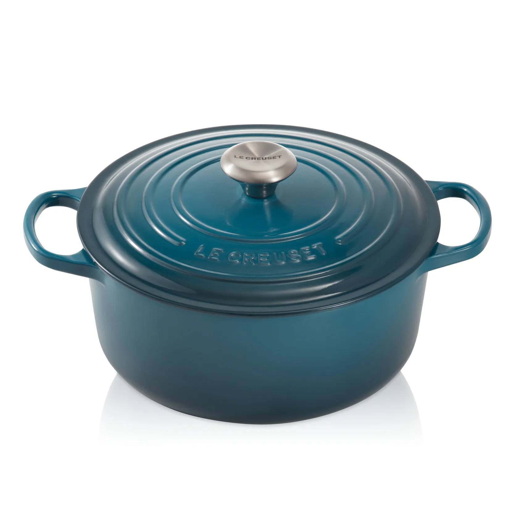 Le Creuset Signature round casserole 4.2 l, Deep Teal Le Creuset