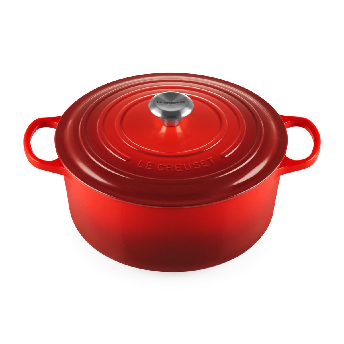 Le Creuset Signature round casserole 6.7 l Cerise | Scandinavian Design | Cooking pots & Casserole dishes | Red