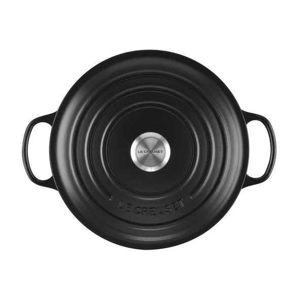 Le Creuset Signature round casserole 6.7 l, Matte black Le Creuset