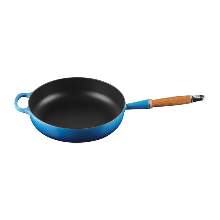 Le Creuset Signature sauce pan wooden handle 28 cm - Azure blue - Le Creuset