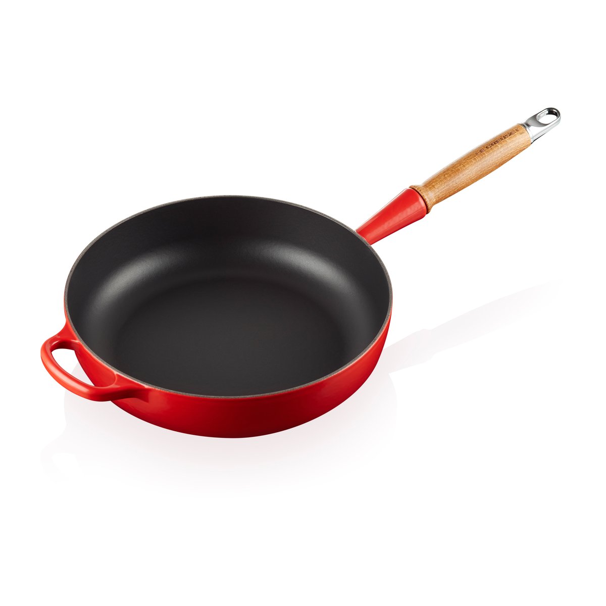 Le Creuset Signature sauce pan wooden handle 28 cm Cerise