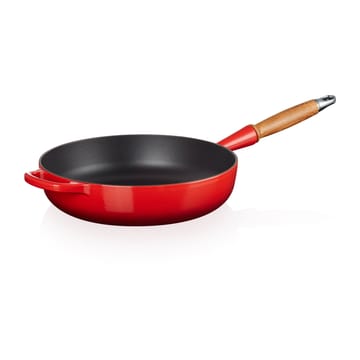 Le Creuset Signature sauce pan wooden handle 28 cm - Cerise - Le Creuset