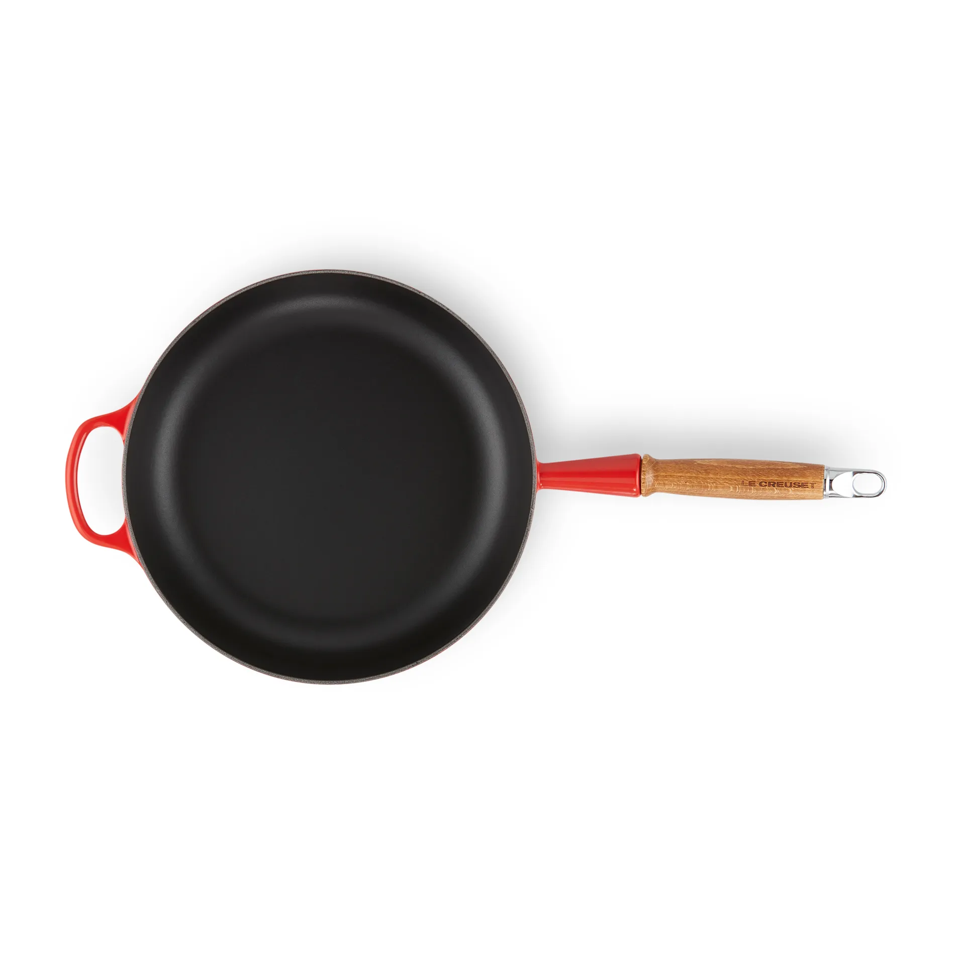 Le Creuset Signature sauce pan wooden handle 28 cm, Cerise Le Creuset
