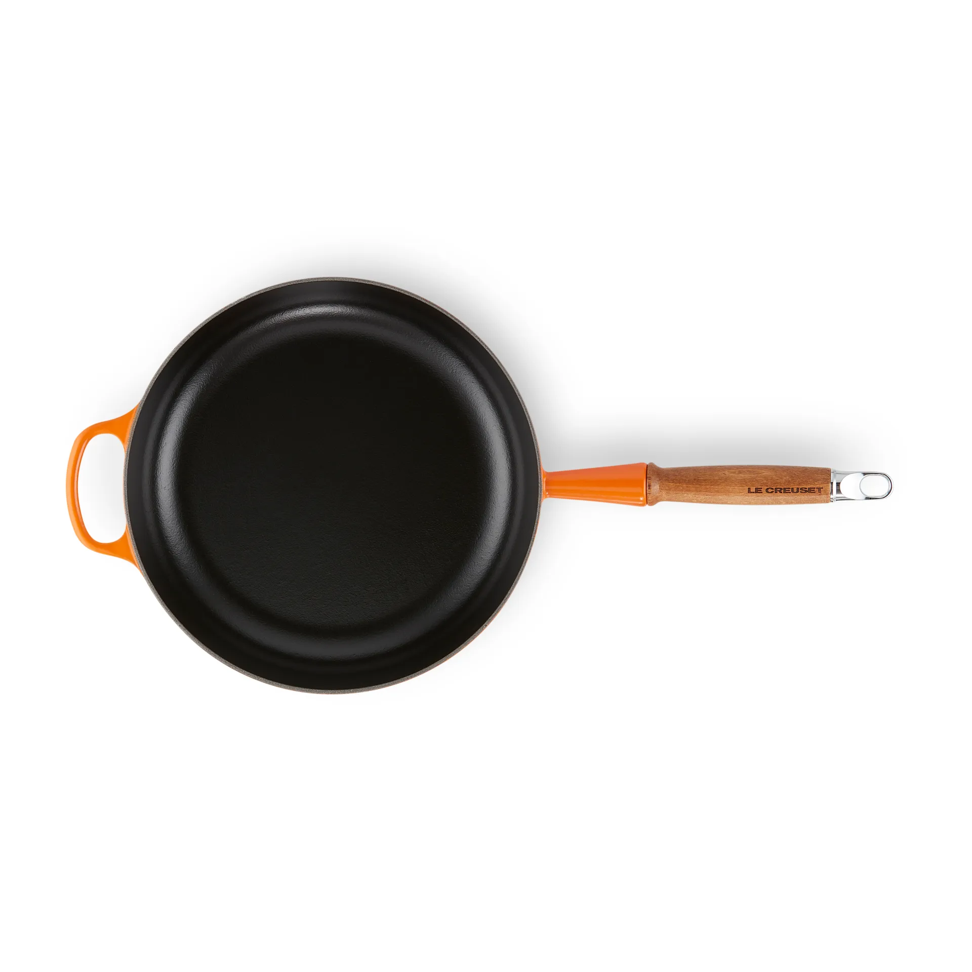 Le Creuset Signature sauce pan wooden handle 28 cm, Flame Le Creuset