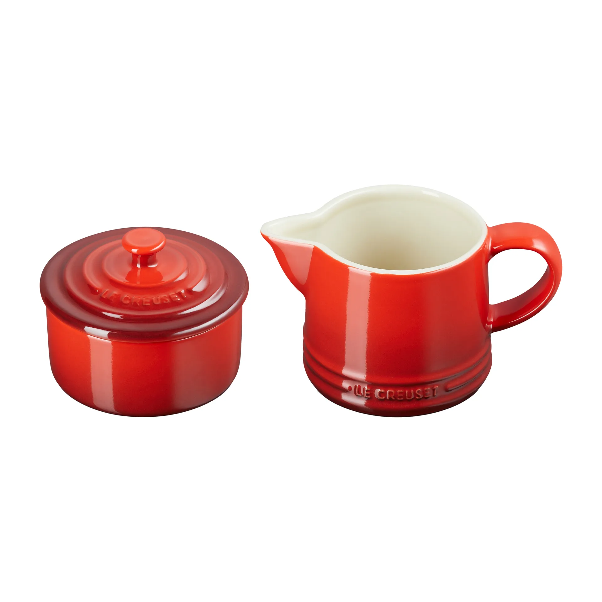 Le Creuset Signature sugar & milk set, Cerise Le Creuset