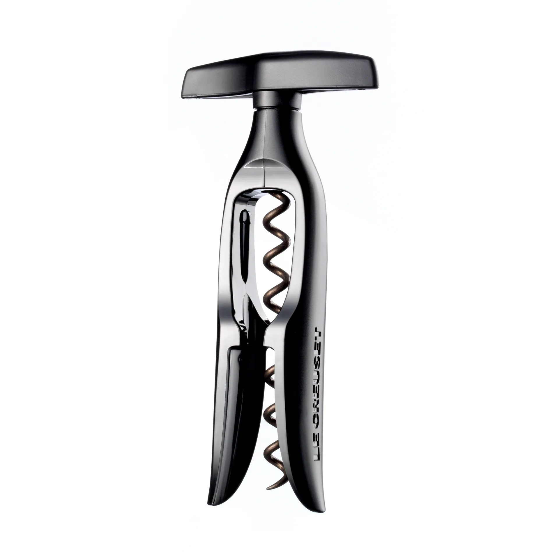 Le Creuset TM-110 corkscrew table model, Black Le Creuset