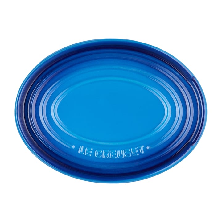 Oval holder for serving spoon - Azure blue - Le Creuset