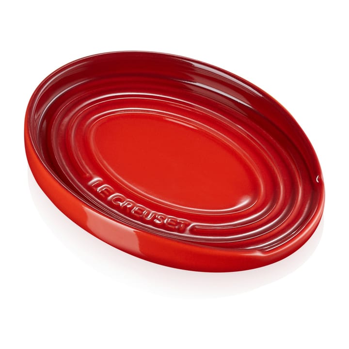 Oval holder for serving spoon - Cerise - Le Creuset