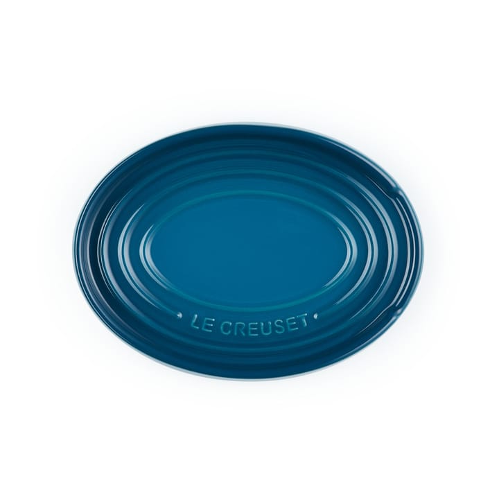 Oval holder for serving spoon - Deep Teal - Le Creuset