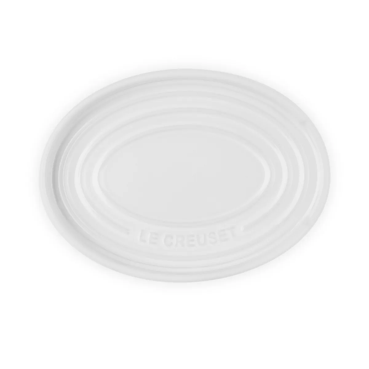 Le Creuset Oval holder for serving spoon White