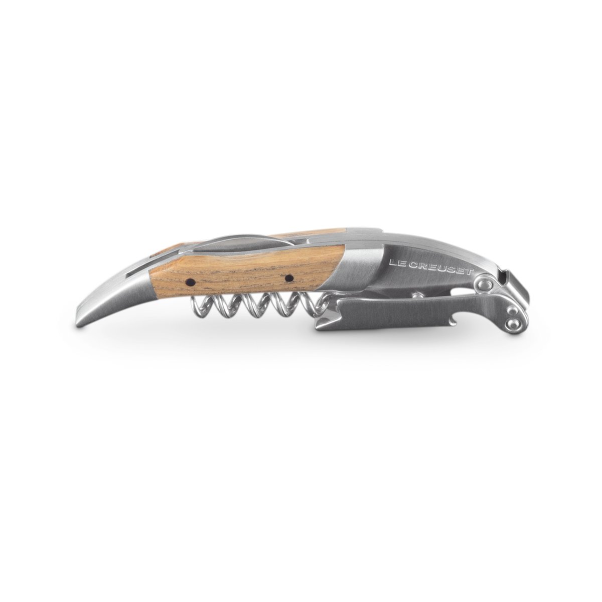Le Creuset Premium Waiter's Friend corkscrew Oak | Scandinavian Design | Brown