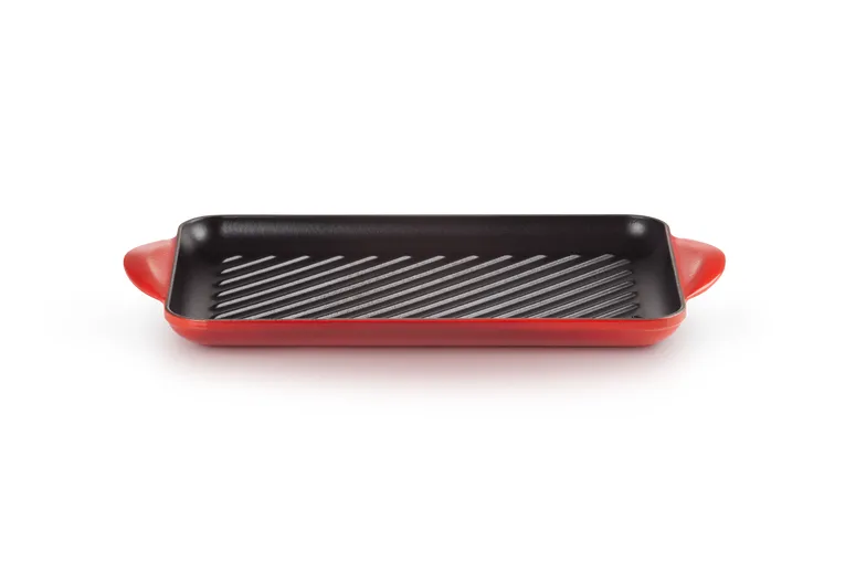 Rectangular grill plate 32 cm, Cerise Le Creuset
