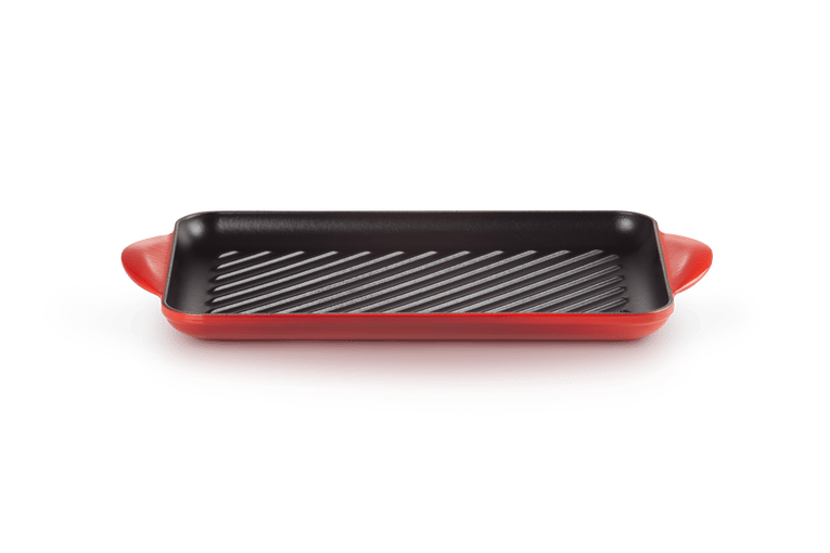 Le Creuset Rectangular grill plate 32 cm Cerise