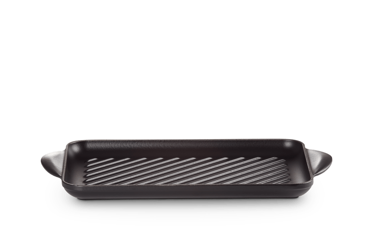 Le Creuset Rectangular grill plate 32 cm Matte black