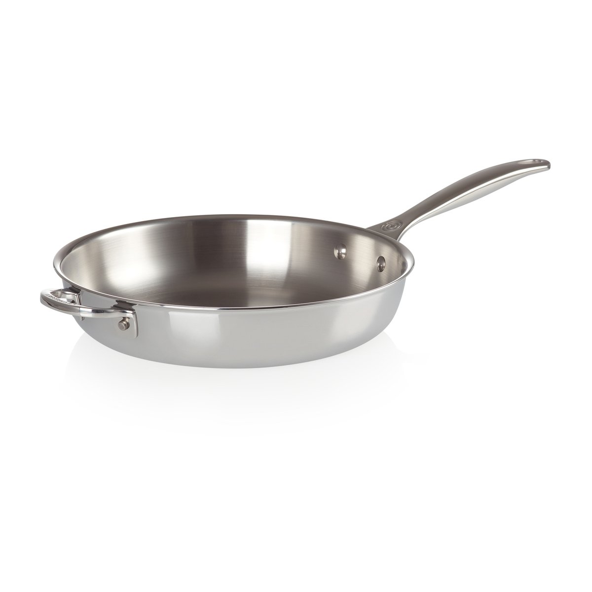 Le Creuset Signature 3-Ply frying pan deep o28 cm | Scandinavian Design | Frying pans & skillets | Silver-coloured