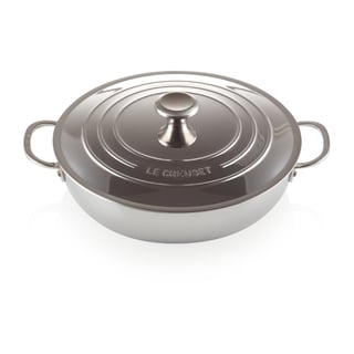 Le Creuset Signature 3-Ply low casserole with lid 4.8 l