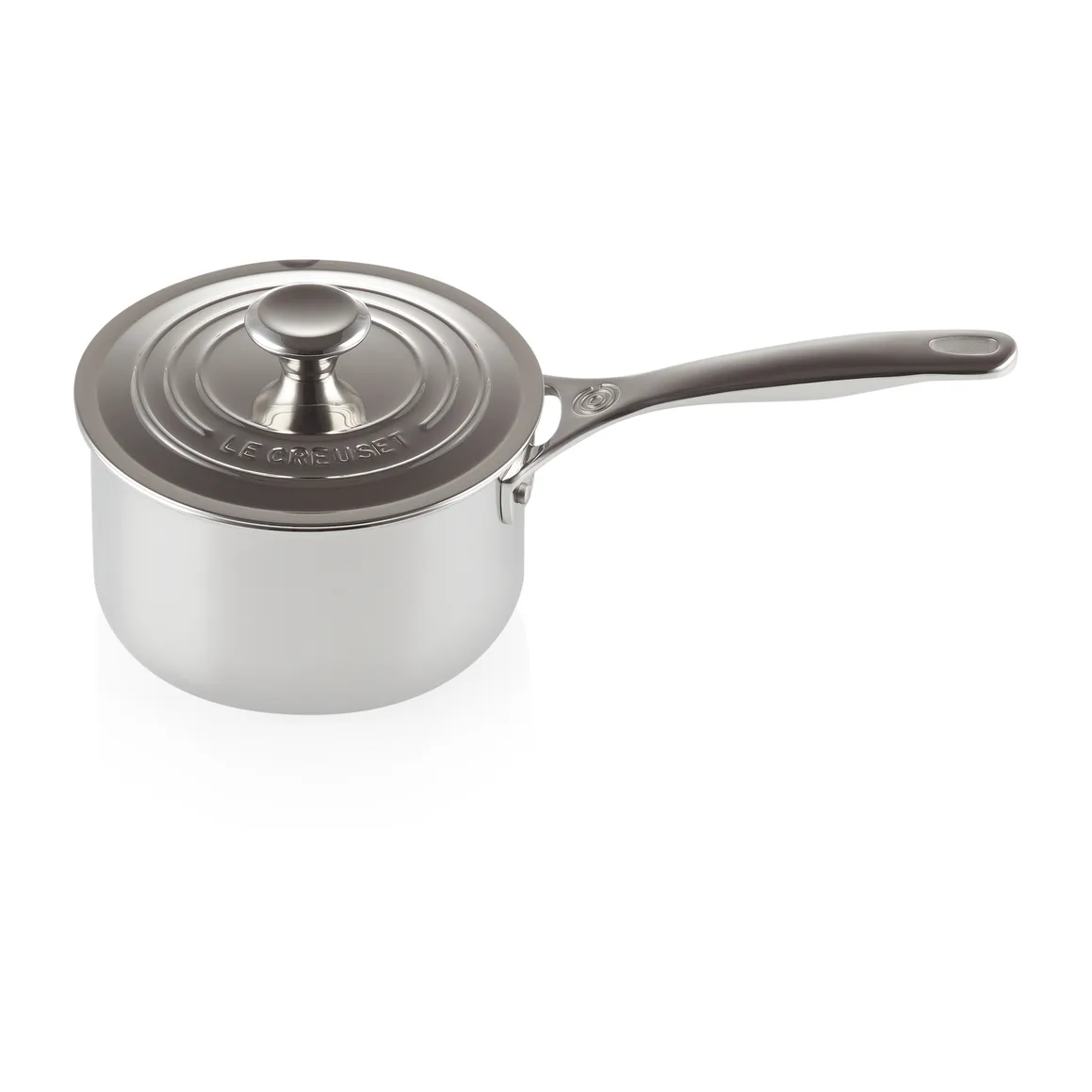 Le Creuset Signature 3-Ply saucepan with lid 1.9 l | Scandinavian Design | Saucepans | Silver-coloured