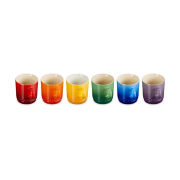 Signature stoneware coffee mug 6-piece - Rainbow - Le Creuset