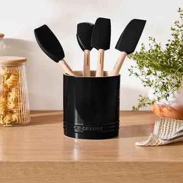 Signature stoneware cutlery and utensil jar 1.1 L - Black - Le Creuset