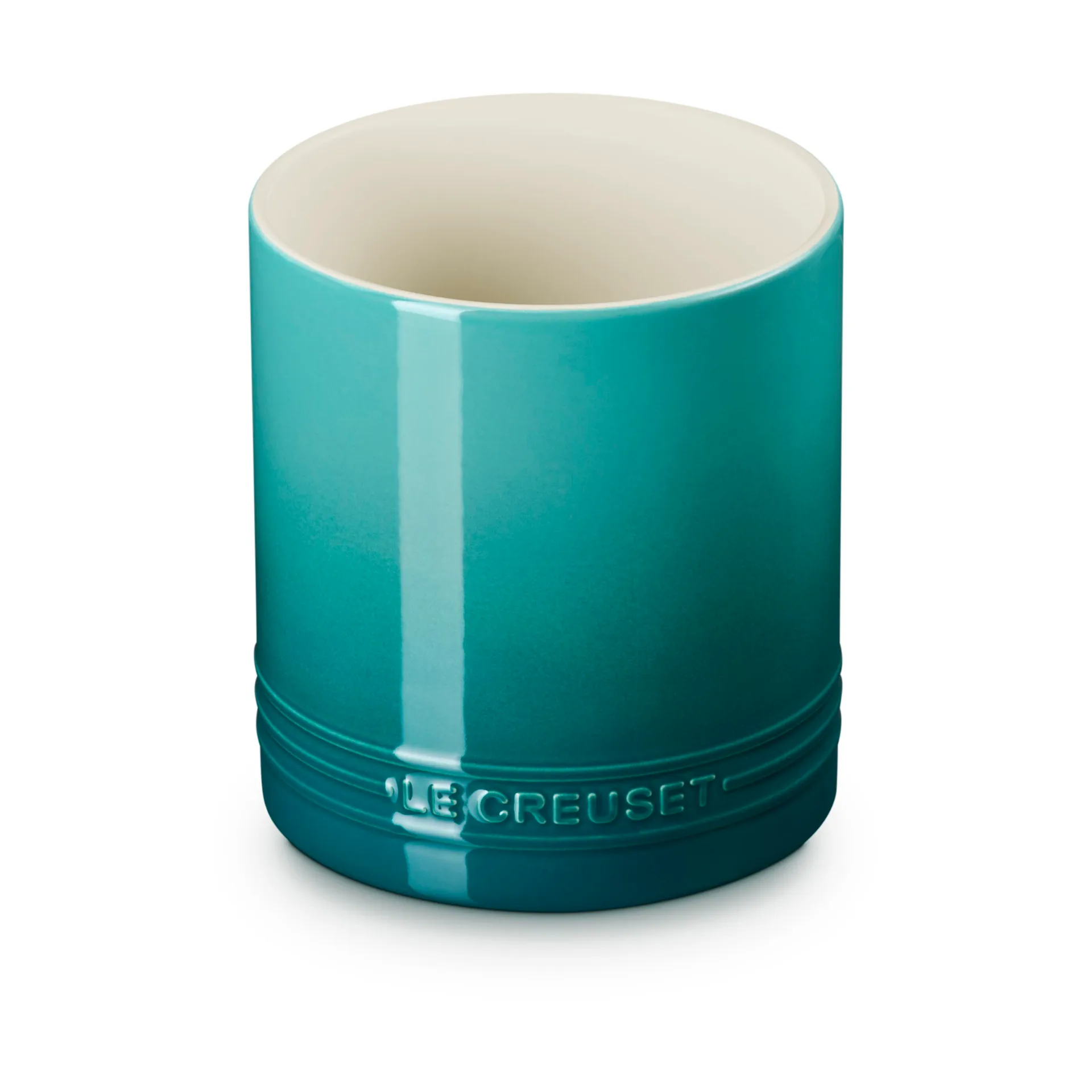 Signature stoneware cutlery and utensil jar 1.1 L, Bleu Riviera Le Creuset