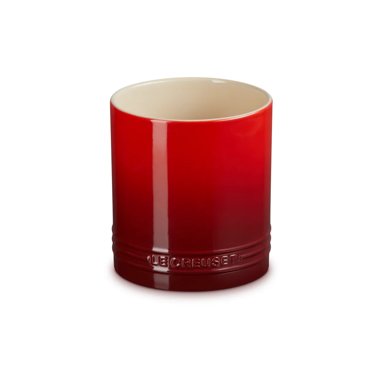 Le Creuset Signature stoneware cutlery and utensil jar 1.1 L Cerise