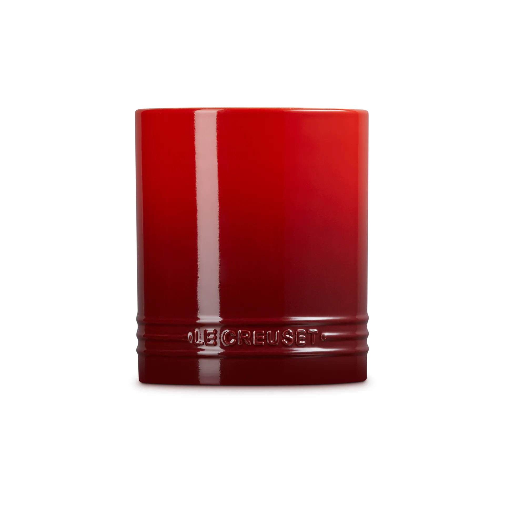Signature stoneware cutlery and utensil jar 1.1 L, Cerise Le Creuset
