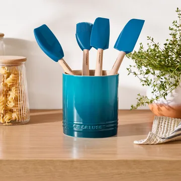 Signature stoneware cutlery and utensil jar 1.1 L - Deep Teal - Le Creuset