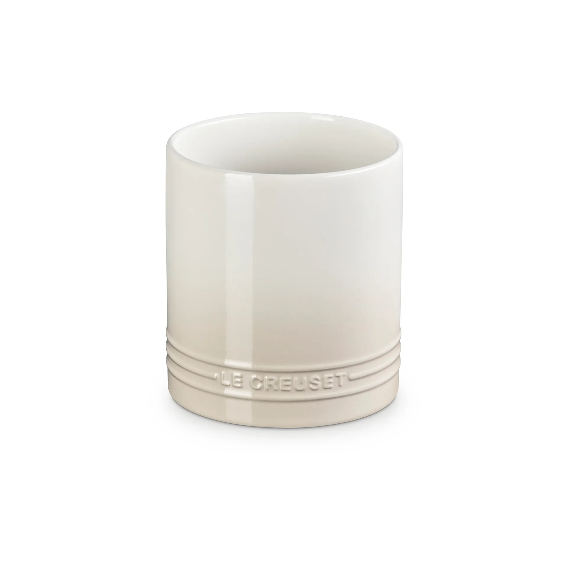 Signature stoneware cutlery and utensil jar 1.1 L, Meringue Le Creuset