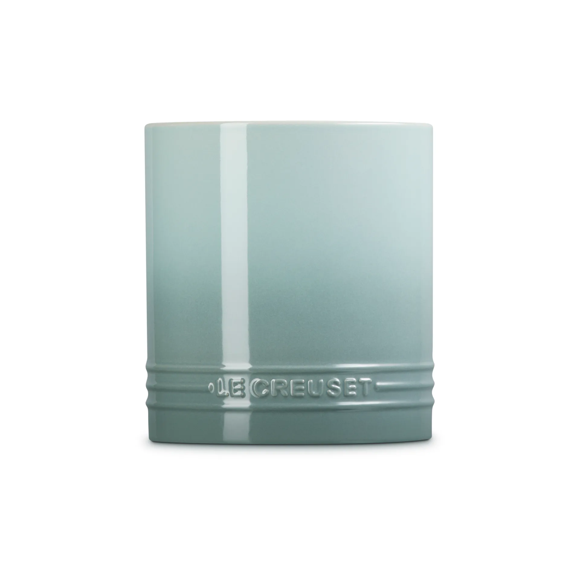 Signature stoneware cutlery and utensil jar 1.1 L, Sea Salt Le Creuset
