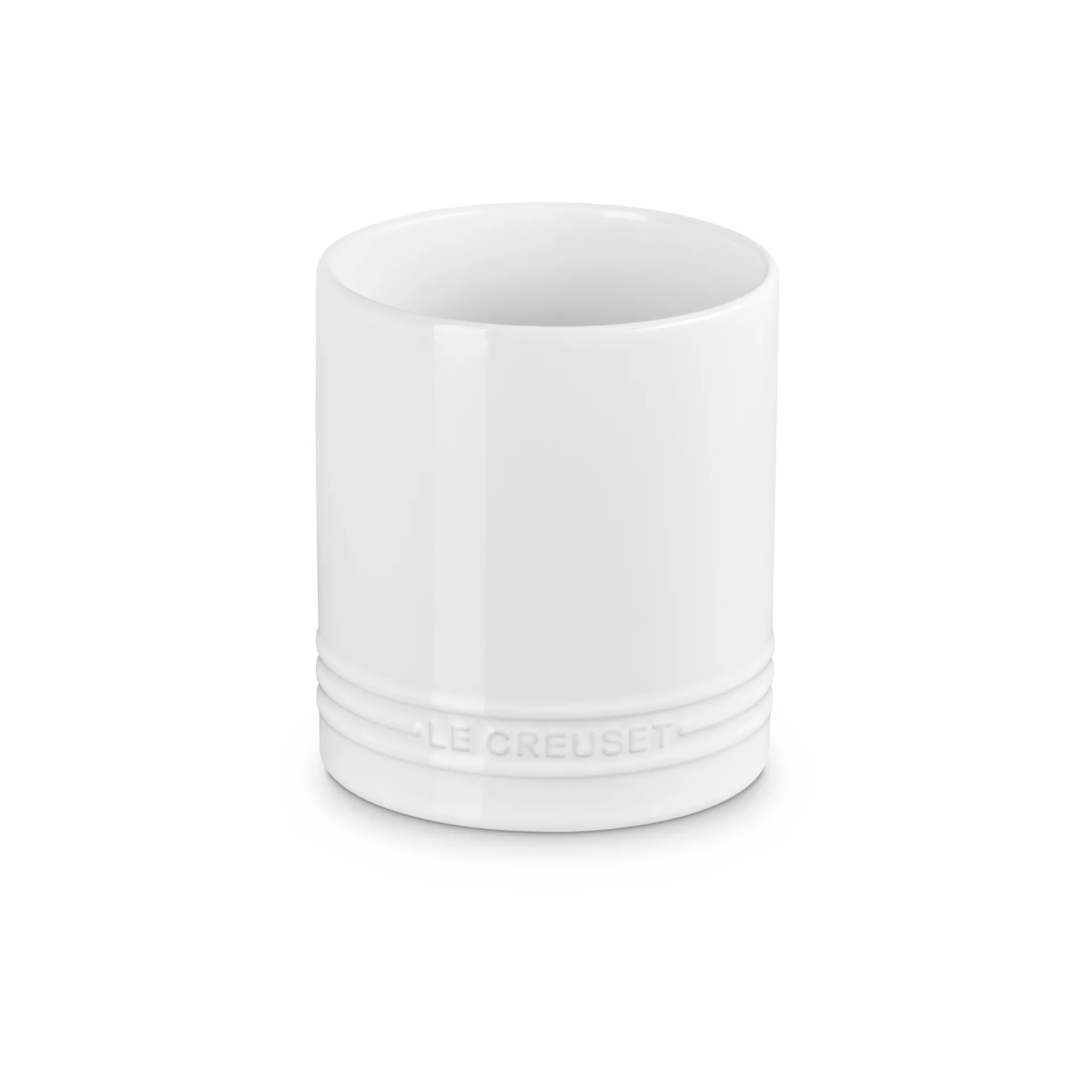 Signature stoneware cutlery and utensil jar 1.1 L, White Le Creuset