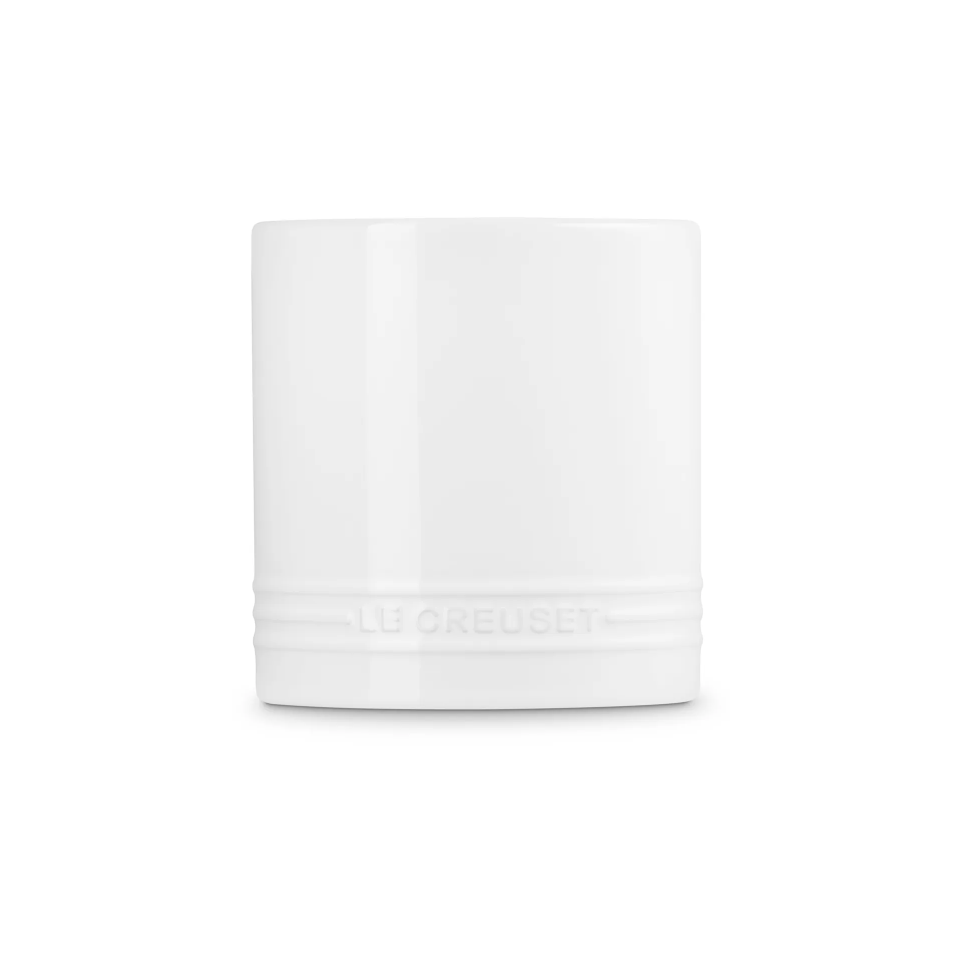 Signature stoneware cutlery and utensil jar 1.1 L, White Le Creuset
