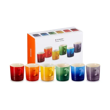 Signature stoneware mug 6-piece - Rainbow - Le Creuset
