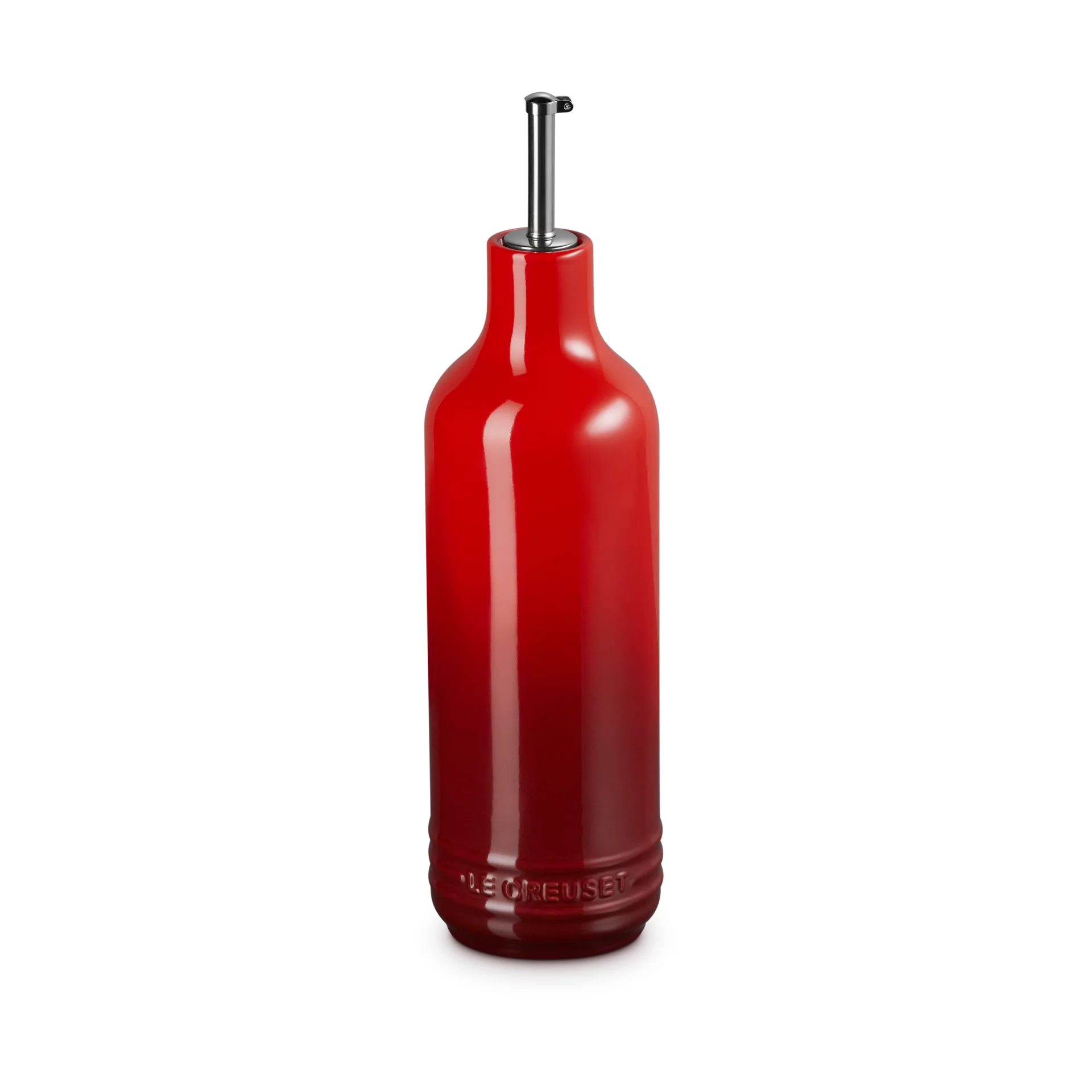 Signature stoneware oil bottle 0.6 L, Cerise Le Creuset