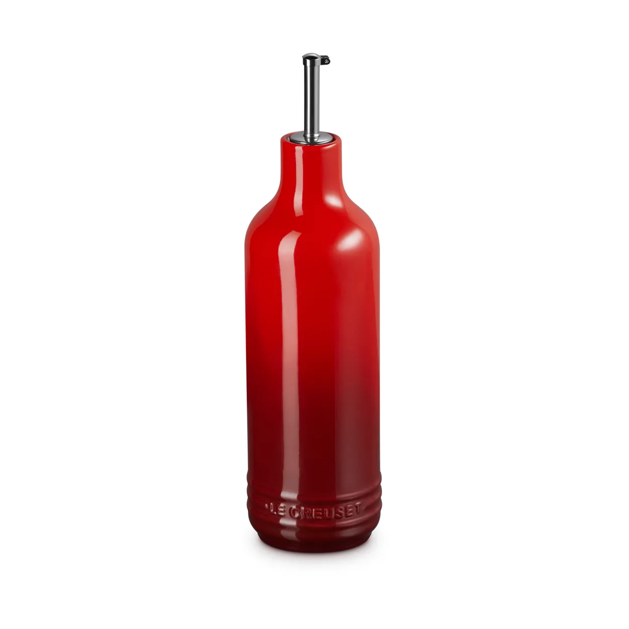 Le Creuset Signature stoneware oil bottle 0.6 L Cerise