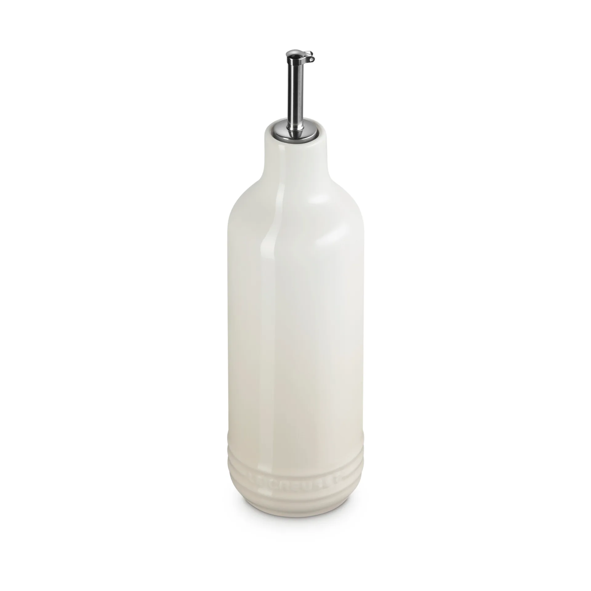 Signature stoneware oil bottle 0.6 L, Meringue Le Creuset