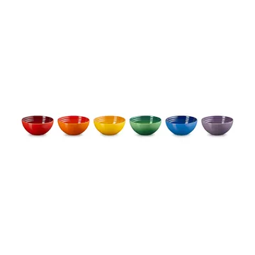 Signature stoneware snack bowl 6-piece - Rainbow - Le Creuset