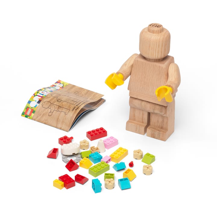 LEGO mini wooden figurine - Soaped oak - Lego