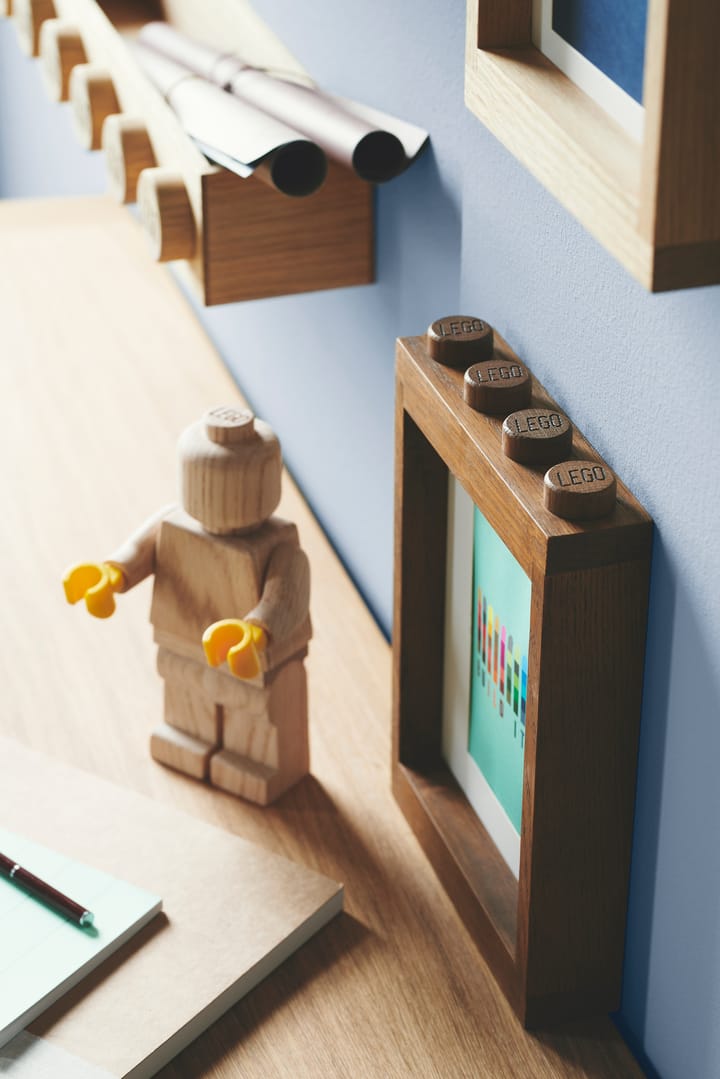 LEGO mini wooden figurine - Soaped oak - Lego